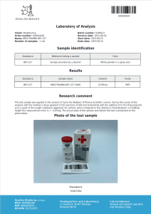 BPC157 MEDI peptides labtest